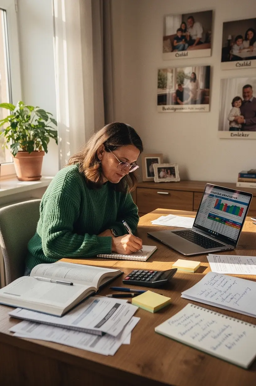 Szemléltető ábra, amely bemutatja az alapvető személyes pénzügyi rendszerek lépéseit kezdők számára.